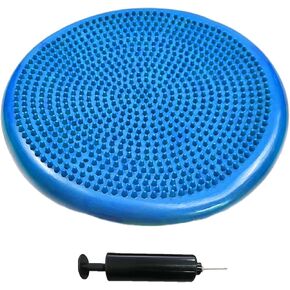 Balance Disc,Wiggle Seat Core Stability 14 Foot Diameter,With Pump,Suitable For Improving Posture,And Stabilizing The Core,Fitness(blue)