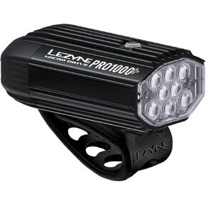 LEZYNE Micro Drive Pro Bicycle USB Rechargeable IPX7 White LED Front Light w/Multiple Solid & Flash Modes | Integrated Silicone Rubber Strap Mount - 800/1000 Lumens Options