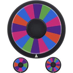 Prize Wheel of Fortune Spinnings Wheel Double-Sided 8/16 Slot Tabletop Spinnings Prize Wheel Dry Erase Wheel Spinners Fortune Spinnings Game