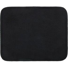 1PCS Bowling Ball Towel, 10x8 in Microfiber Bowling Ball Cleaner Towel with EZ Grip Dots, Non-Slip Shammy Pad for Cleaning Dirt/Oil to Boost Precision (Black)