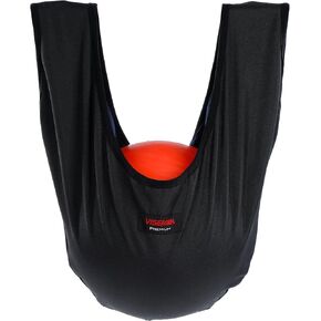 VISEMAN Bowling Polisher Bag Improved, Bowling Ball Cleaner Seesaw Thickened, 2-Layer Ball Carrier Towel Bag, Black