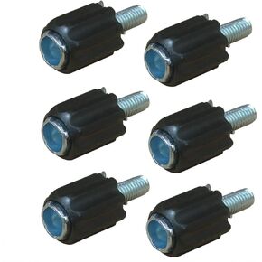 6 pcs M5 Index Derailleur Shift Cable Stops with Downtube Barrel Adjusters Bolts for Cycling Road MTB Bike