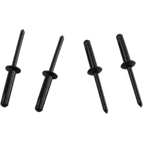50pcs 3/16" x 1" Aluminum Blind Rivets, All Aluminum Large Head Tri-Fold Exploding Pop Rivets, 10mm Head Diameter, Silver