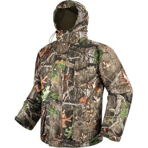 Men's Camo Hunting Jacket,Soft Winter Snow Coat with Detachable Hood Warm Clothes (S-4XL)