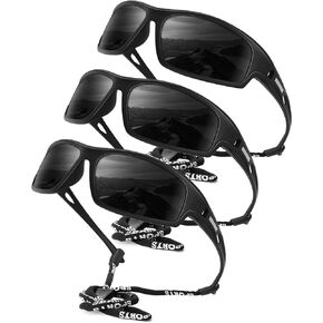 Polarized-Sunglasses-Men Sports Mens-Sunglasses: Sun-Glasses with UV400 Protection for Driving Golf Fishing Running