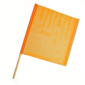 Mutual Industries 14975-30-24 Heavy-Duty Mesh Safety Traffic Warning Flag, 24" x 24" x 30" (Pack of 10)