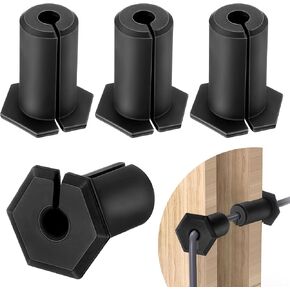 4 Pcs 3/4 Inch Cable Grommets Compatible with Starlink Ethernet Wall Cable Pass Through Bushing Grommet Accessories Wire Grommet Cable Routing Kit Compatible with Starlink Wall Router Adapter(White)