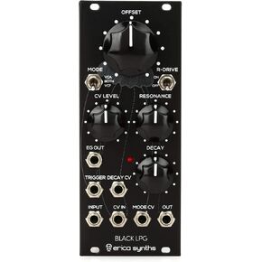 Black LPG Analog Eurorack Lowpass Gate Module