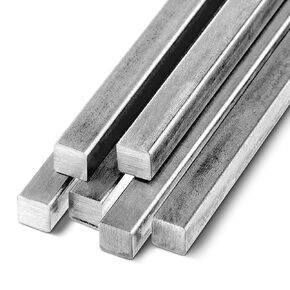 6 Pieces 5/16" x 5/16" x 12" A36 Square Steel Rod Bar Steel Key Stock Cold Drawn Steel Bars for DIY Projects, Home Improvement or Industrial Settings