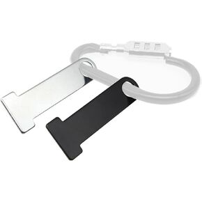 Motorcycle Helmet Strap D-Ring Lock Stainless Steel, Universal Motorcycle Helmet Lock Bracket. (Silver 2 PCS)