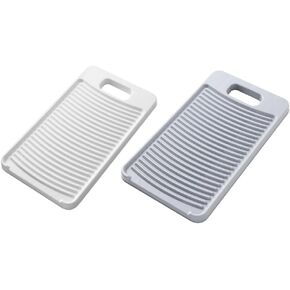 Cabilock 2pcs Wash Board, Plastic Washing Board Laundry Scrub Board Household for Hand Washing Clothes,for Shirts Skirts 10inch