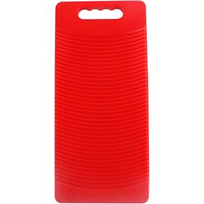 MZD Plastic Rectangle Washboard Washing Clothes Board 50cm Long (Red)