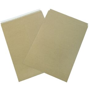 BOX USA 20 x 27" Stayflats Brand Rigid Flat Mailers, Kraft (Pack of 50) Photo Document Mailers, Peel & Seal Closure, Tear Strip Easy Opening.