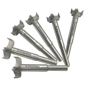 6Pcs Forstner Drill Bit Sets for Woodworking, Carbide Alloy Wood Forstner bits Auger Opener Bit Round Shank Wood Hole Cutter for Hardwood, Softwood, Plastic, Plywood 16/19/ 21/23/ 28/ 32MM