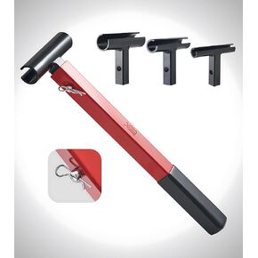 Door Hinge Adjustment Tool, 4 in 1 Hinge Gap Adjusting Wrench with Comfortable Grip, High Carbon Steel Made Hinges Gap Adjusting Wrench, Adapt to Heavy-Duty Commercial and Residential Door