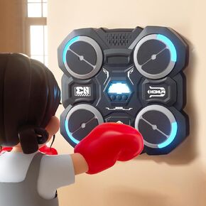 Music Boxing Machine,Smart Bluetooth Boxing Machine,Wall Mounted Music Punching Machine,Boxing Music Trainer for Home Boxing Gym