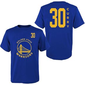 Outerstuff Stephen Curry Golden State Warriors #30 Boys Size 4-18 Vertical Name & Number T-Shirt