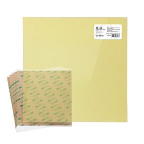 Gizmo Dorks PEI Sheet 20" x 20" (508mm x 508mm) 1mm Thick 3D Printer Build Surface with 3M 468MP Adhesive, Made in The USA