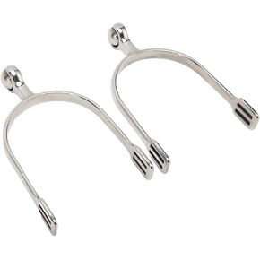 Horse Spurs 2Pcs Western Spurs with Roller Ball, Women Men Horse Boot Spurs or Equestrian Boots Horsemanship Lovers, Sturdy Stainless Steel Horse Spurs for Men Women