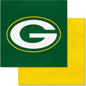 FANMATS - 8559 NFL Green Bay Packers Nylon Face Team Carpet Tiles 18"x18" tiles