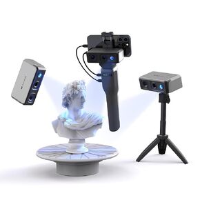 Seal 3D Scanner for 3D Printer with 0.01mm Accuracy, 24-bit Color Camera, 10FPS Scanning Speed, Anti-Shake Scan 3D Model Scanner for Android/iOS/Win10/MacOS (Luxury)