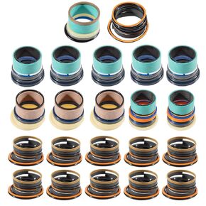 Whole Machine Hydraulic Cylinder Seal Kit Replacement for John Deere Backhoe 310E Rebuild Repair Seals Kit Replaces AH212091 AH210484 AH147868 AH149813 AH149814 AH212585
