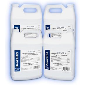 Professional Mold Killer Fungicide Kills Aspergillus Niger (Black Mold) H5N1 Pack | Multi-Purpose Fungicide, Mildewstat, Disinfectant, Virucide | EPA Reg. | 4 Gal Set