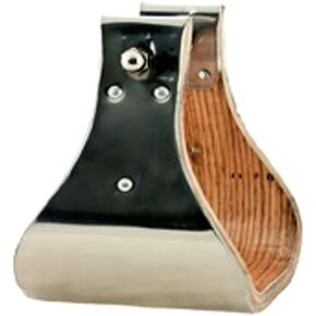 HILASON 5 Inch Wide Horse Bell Stirrups Bound Stainless Steel