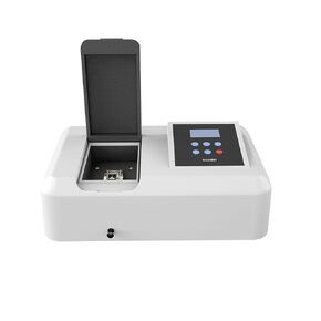 Black Visible Portable Spectrophotometer LCD Digital Lab Spectrophotometer,320-1100nm,Tungsten Lamp, Portable Spectrophotometer with USB interfaces,Wavelength accurracy±1nm