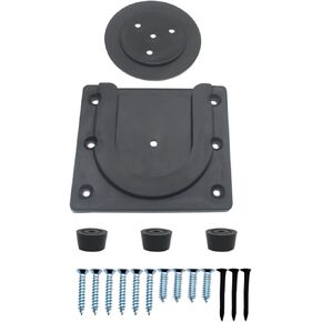 1Set Dart Board Mounting Bracket Plastic Dartboard Bracket Black Dart Board Stand with Screws