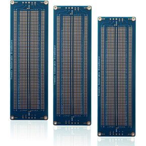 3 pcs Universal Board Solderable BreadBoard PCB Prototype Shield Board Double Sided Tinned Gold Plated Holes Compatible with Arduino Kit Raspberry Pi Shield Prototyping and Testing (Mode 1)