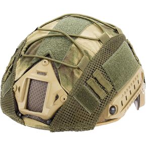 Lancer Tactical Helmet Cover for MH, PJ, and BJ Fast Helmets - Military, Paintball, Hunting, and Shooting Gear - Made from 1000D Nylon