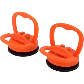 2pcs Power Grip Suction Cup Lifter Handheld Glass Puller Vacuum Lifter Lifting Clamps for Glass Tiles Mirror 2.6x2.2in