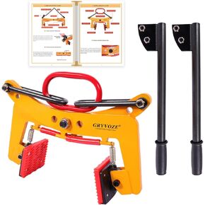 2 in 1 Granite Slab Lifting Clamp 716 lbs, 2.36-9.45 in Cooperation Handling Vertical Stone Lifting Clamp, Heavy Duty Stone Scissor Lifter Clamp, X-Shaped Stone Lifting Clamp
