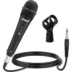5 CORE Microphone Dynamic Vocal Handheld Mic Cardioid Unidirectional Microfono w On Off Switch + XLR Audio Cable for Singing PM 816