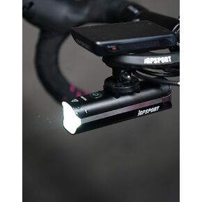 iGPSPORT VS1200 Smart Bike Light, Bluetooth 1200Lumens Super Bright 5000mAh Rechargeable Bicycle Headlight for Night Riding Road Mountain Bike