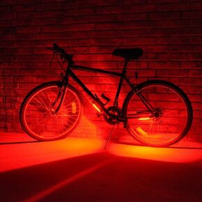 Brightz GoBrightz LED Bike Frame Light, Red - LED Bike Frame Light for Night Riding - 4 Modes for Flashing or Constant Glow - Fun Safety Light Bike Accessories for Kids, Boys, Girls, Teens & Adults