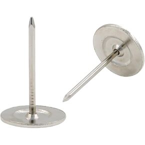 20Pcs Upholstery Nails Tacks 19mmx30mm Flat Head Furniture Nails for Furniture Sofa Headboards Silver Tone