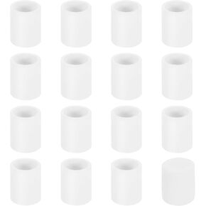 uxcell 56Pcs Chair Leg Caps, 8mm (1/3 Inch) Non-Marking PVC Chair Leg Tips Non-Slip Chair Leg Floor Protectors Round Table Covers End Caps for Furniture, White