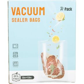 Vacuum Sealer Bags 50pcs, 8" x 12" Commercial Grade PreCut Bag, BPA Free and Heavy Duty