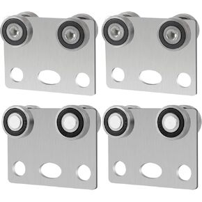 4 Wheel Trolley Assembly Rollers, Bearing Trolley Assembly for Use with 1-5/8" Wide and All 1-5/8" or Taller Strut Channel(4 Pack)