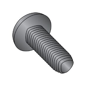 Small Parts 1408RPPBZ Steel Thread Rolling Screw for Metal, Black Zinc Plated, Pan Head, Phillips Drive, 1/4"-20 Thread Size, 1/2" Length (Pack of 50)