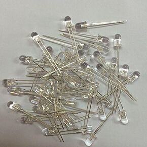 5mm Ultra Violet LED UV Light 3000MCD Purple Light for DIY (Pack of 50)