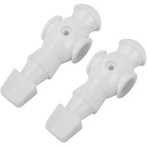 Aramox Foosball Table Men Replacement, 2Pcs White Rod Foosball Soccer Table Football Men Player Replacement Parts Foosball Soccer Machine Replacement (White)