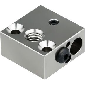 Updated High Temperature CR-10 Plated Copper Heater Block for MK8 Extruder Creality All Metal Hotend Ender3 V2 Ender 3 pro Ender 5 Pro Plus CR10 S4 S5 3D Printer (Copper)