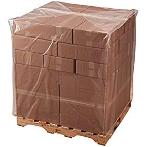 Farm Plastic Supply - Clear Pallet Covers - 2 Mil (48" x 106" x 36") - Heavy Duty Construction Grade Strength Pallet Bags, Polyethylene Pallet Bags, Outdoor Protection, and Pallet Storage (10 Pack)