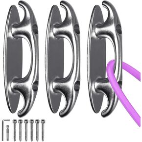 Stainless Steel Resistance Band Wall Anchor, Space Saving Wall Mount Workout Anchors for Home Gym Workouts, Strength Training, Physical Therapy