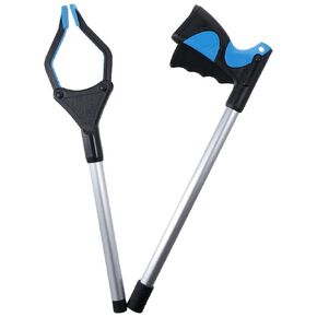 Grabber Reacher Tool,32" Grabbers for Elderly,Foldable Trash Picker Grabber,Waste Clips,Sanitary Clips,Pick-Ups,Lightweight,Extra-Long Hand-Held Trash Claw Grabber