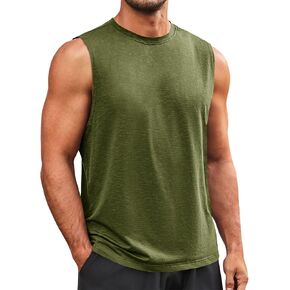 Runcati Mens Sleeveless Tank Tops Workout Athletic Muscle Shirt Casual Summer Beach T Shirts