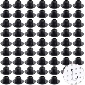 60PCS Black Silicone Pegboard Hook Locks Nail Hook Stopper Clip for Prevent Hook from Falling off Suitable for 1/4inch to 9/32inch Hole Size and 1/8inch to 5/32inch Hook Diameter Nail Plate